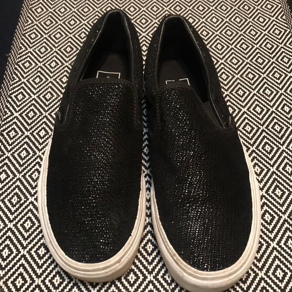 Vans shiny black Slip-Ons